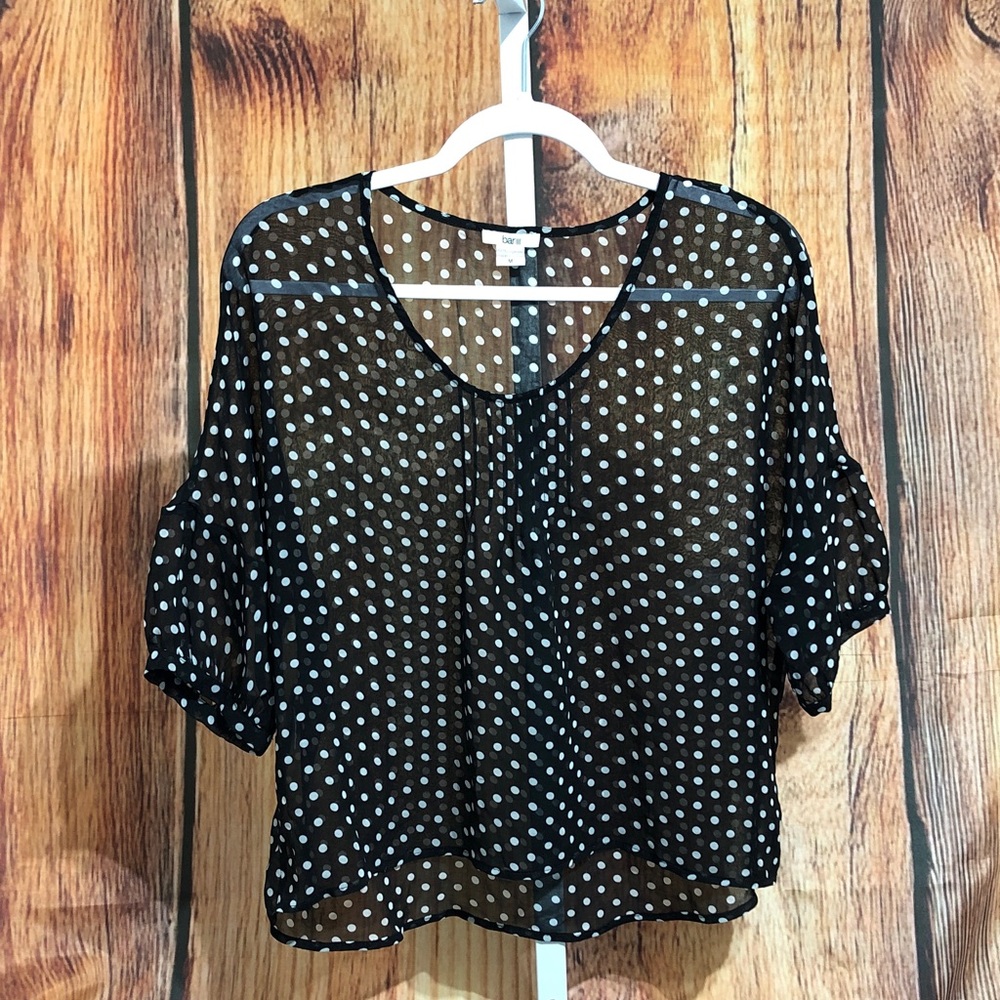 Bar lll Sheer Chiffon Blouse Size M
